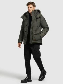 Khujo Winterjassen Winterjas Primero Heren Kaki -Khujo Verkoop winkel 9450915e5ae77dd065daf59f3327a707