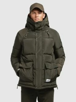 Khujo Winterjassen Winterjas JEDI Heren Kaki -Khujo Verkoop winkel e74d328d1038fa9fe5b09dad8cddc31e