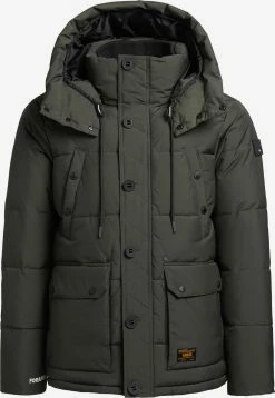 Khujo Winterjassen Winterjas Primero Heren Kaki