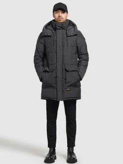 Khujo Winterjassen Winterjas Vivas Heren Donkergrijs -Khujo Verkoop winkel f74d807cefd61e147f4eff362a617399